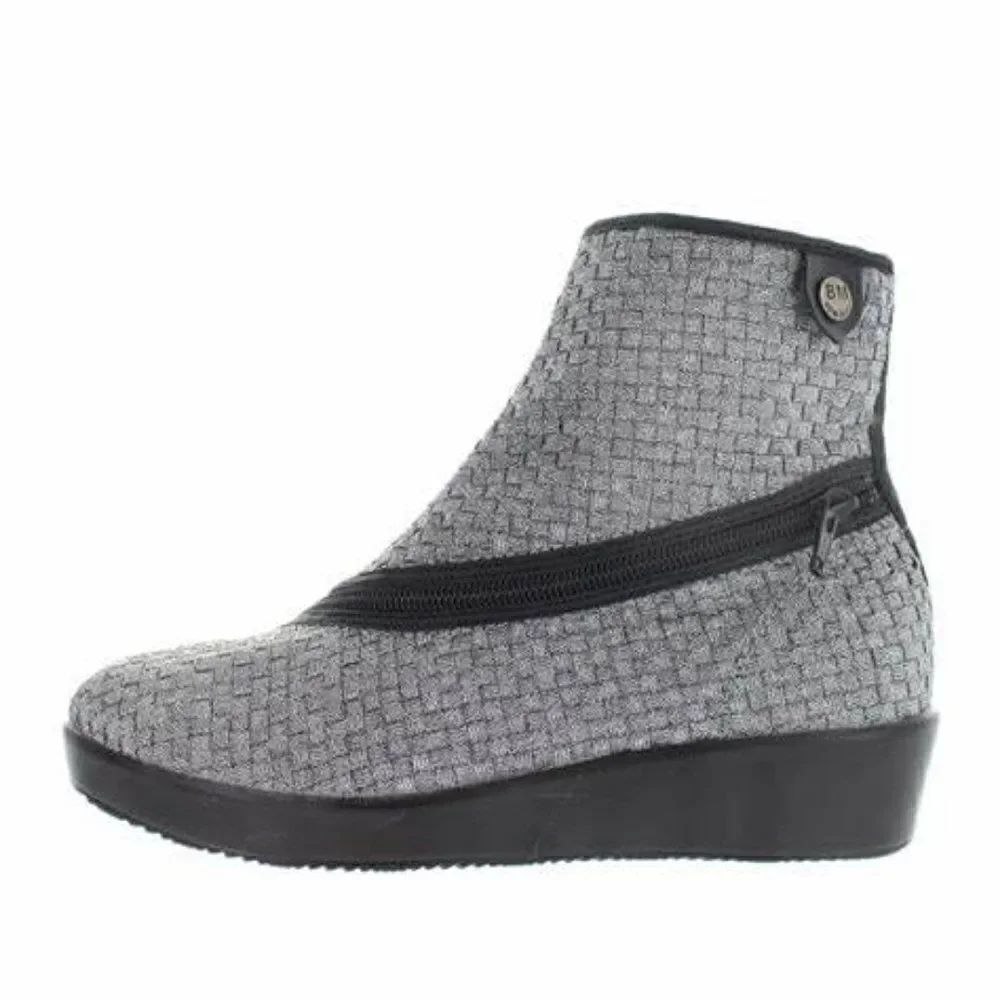 NWT Metallic Ankle Boots 